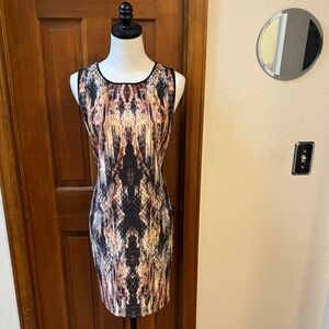 Johanne Beck Elegant Multicolor Sleeveless Dress Size M